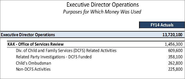 Office of Services Review Detailed Purposes
